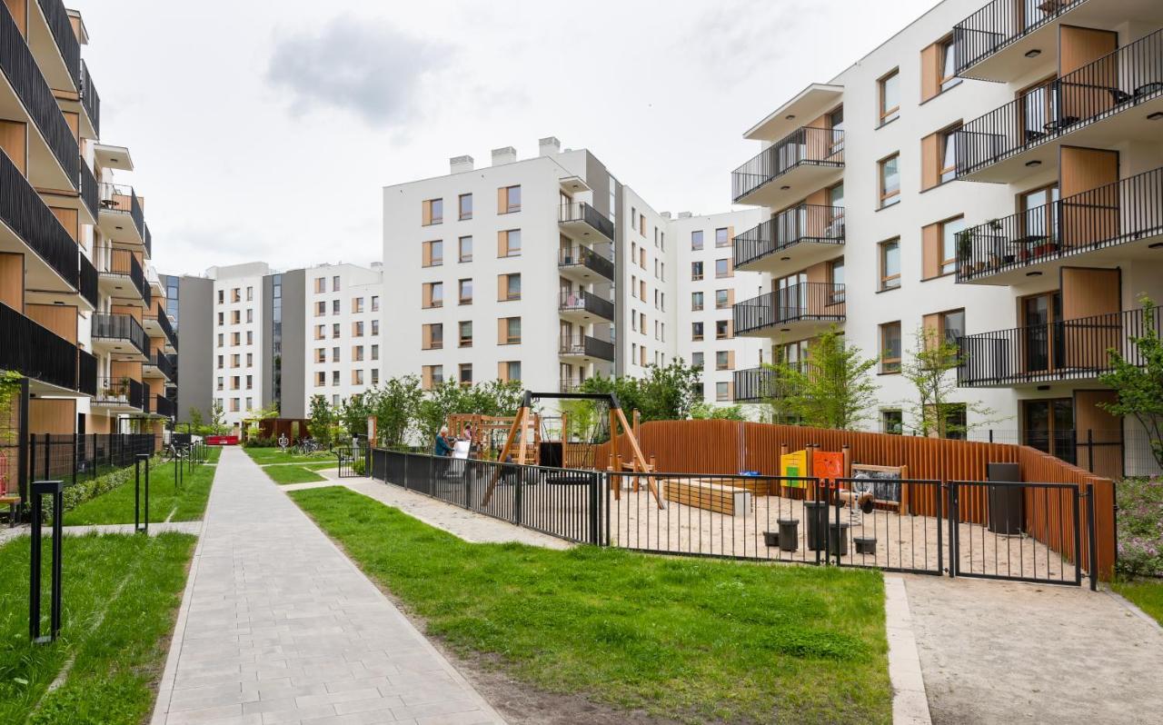 Wola Skwer Sunny Apartment Warschau Exterior foto